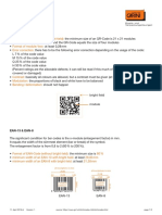 QR and barcode guidelines for format, size, and color