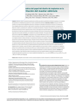 Español A Systematic Review of The Role of Implant Design in The - En.es