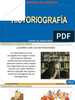 H. Del Derecho - Semana 3° 1 Historiografía