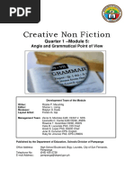 Creative Nonfiction - Week 5.1