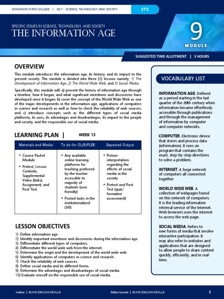 Overview of the Information Age | PDF | Web Server | Internet & Web