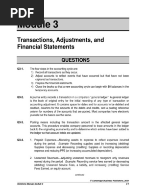 Famba 8e - SM - Mod 03 - 040320 1 | PDF | Debits And Credits
