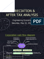 Depreciation & After Tax Analysis: Engineering Economy Saturday, May 22, 2021