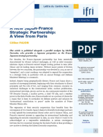 A New Japan-France Strategic Partnership: A View From Paris: Éditoriaux de L'ifri