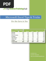 Microsoft Excel Tips & Tricks: For The Guru in You