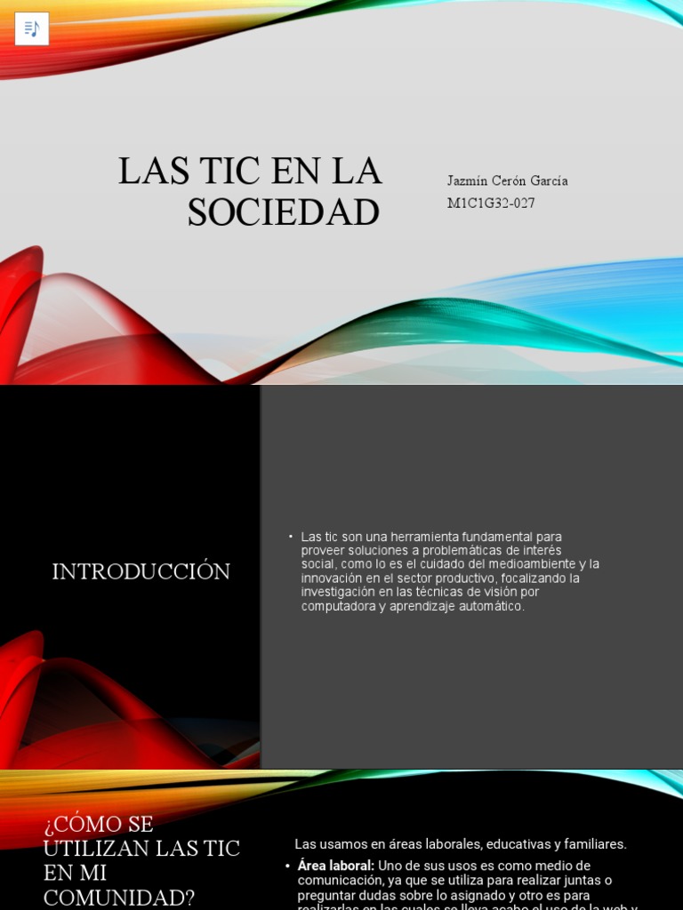 Uso de TIC en la Sociedad Actual | PDF | Tecnología de información y ...
