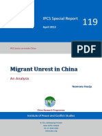 Migrant Unrest in China- IPCS Policy Briefs