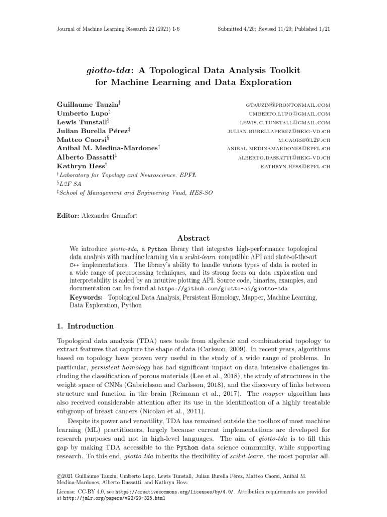 Machine learning library brings topological data analysis to Python ...