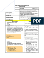 Lesson Plan in Grade 10 Mathematics - Week 5