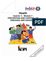 Health: Quarter 4 - Module 7: Prevention and Control of Diseases and Disorder