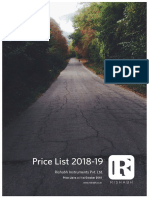 Price List 2018-19: Rishabh Instruments Pvt. LTD
