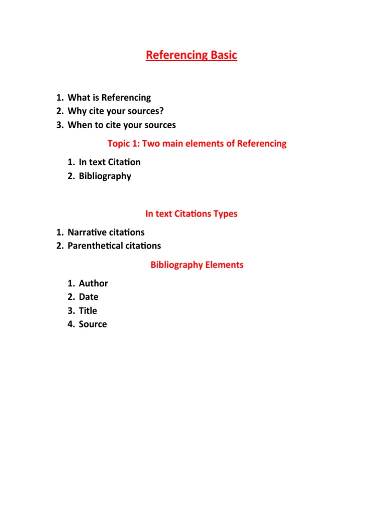 Essential Guide to Referencing Styles | PDF
