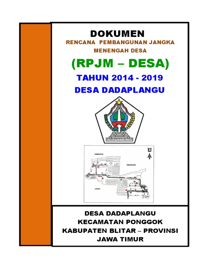 Cover RPJM Dadaplangu Ok | PDF | Sains & Matematika