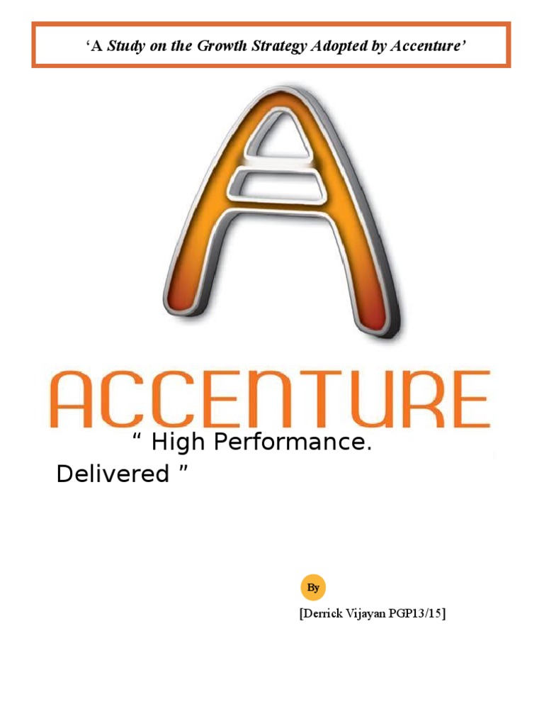 Strategy of Accenture in India | PDF | Business Process Outsourcing |  Strategic Management, image size:768x1024