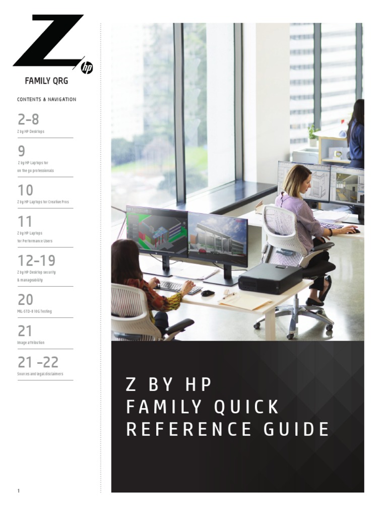 Z by HP Family Quick Reference Guide | PDF | Solid State Drive ...