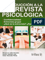 Introduccion a La Entrevista Psicologica