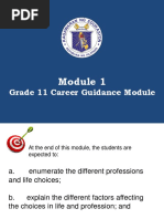 Grade 11 Career Guidance Module