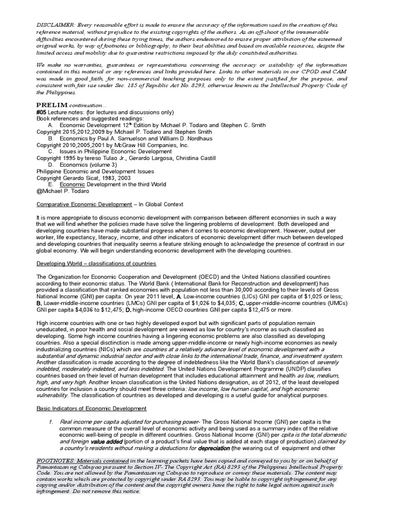 A02 - Economic Development | PDF | Purchasing Power Parity | Developing ...
