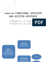 Jabatan Fungsional Apoteker Dan Asisten Apoteker