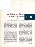 A Guide To Operating Room Technique : by Irene G R e G o R Y, S - R N - , R.S.C.N., S - C - M - , R.N.+
