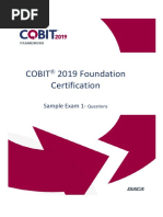 COBIT2019 SampleExam 1 Questions