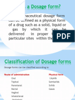 What is a Pharmaceutical Dosage Form