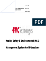 Health, Safety & Environmental (HSE) Management System Audit Questions