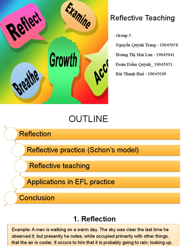 Reflective Teaching in EFL Practice | PDF | Reflective Practice | Teachers