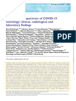 The Emerging Spectrum of COVID-19 Neurology: Clinical, Radiological and Laboratory Findings