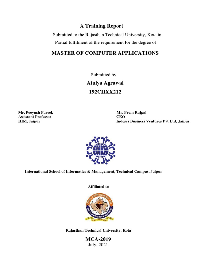 Chat Application Internship Report by Atulya Agrawal | PDF | Online ...