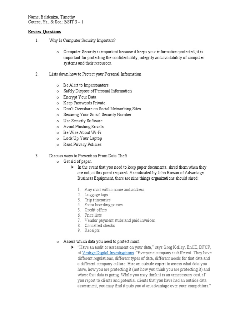 Review Questions Vestige Digital Investigations PDF Privacy