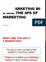 The Marketing Mix and the 4Ps of Marketing