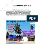 Goa Translation