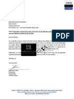 Declaration Letter Format - COVID-19