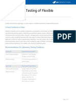 Performance Testing of Flexible Cementitious: General Product Description