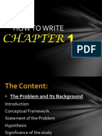 RESEARCH - How To Write Chapter 1 PDF