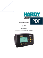 Weight Controller HI 4050: User's Guide