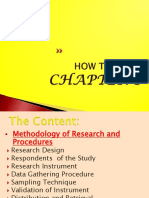 RESEARCH - How To Write Chapter 3