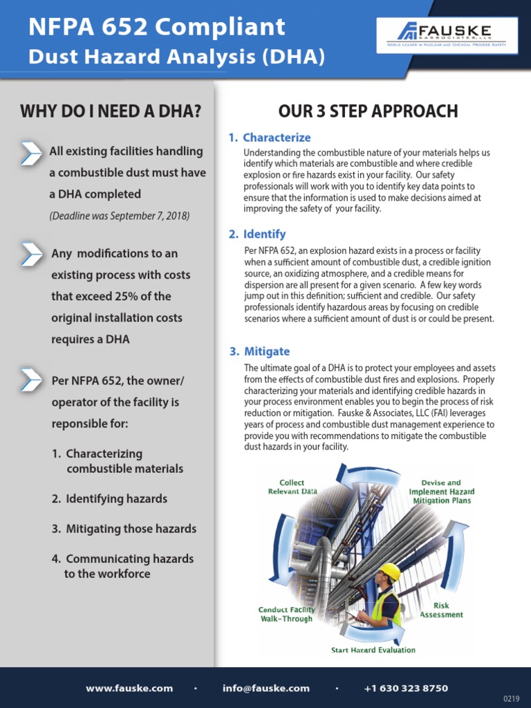 NFPA 652 Dust Hazard Analysis Guide | PDF | Prevention | Hazards