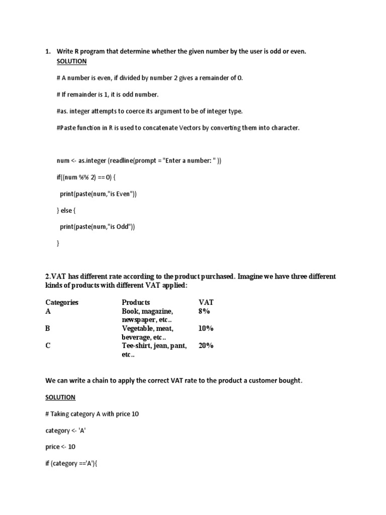 Write R Program That Determine Whether The Given Number by The User Is ...