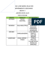 Ejemplo descripciones y actas de seguimiento estudiantil 