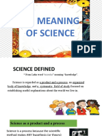 Meaningof Science