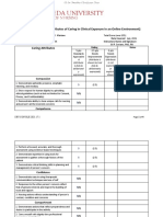 Assessment Rubric (Attributes of Caring in Clinical Exposure in An Online Environment)