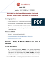 Weekly Exercises On Commercial Courts Act, 2015 - July 2021