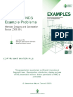 2015/2018 NDS Example Problems: Member Designs and Connection Basics (DES 221)