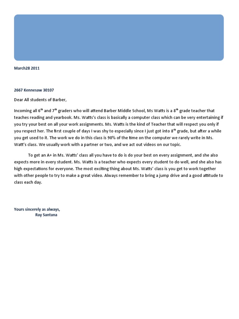 Letter | PDF