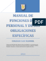 Manual de Funciones Del Personal y de Sus Obligaciones Espec Ficas 2014