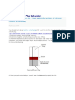 Balanced Cement Plug Calculation: by - , , Post Views:4,197