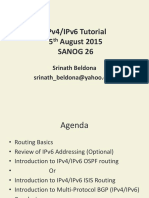 SANOG26 - Tutorial - Ipv4 - Ipv6 - Routing - Sreenath