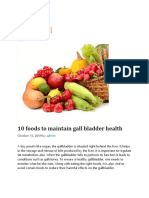 10 Foods To Maintain Gall Bladder Health